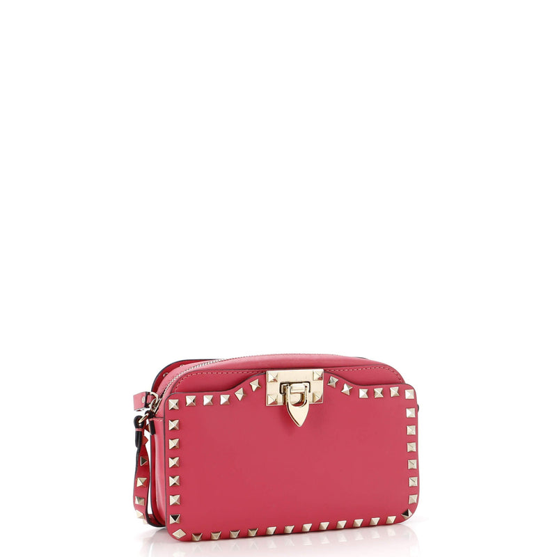 Rockstud Flip Lock Camera Crossbody Bag