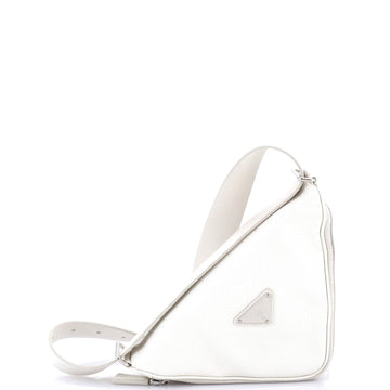 Triangle Logo Zip Around Shoulder Bag