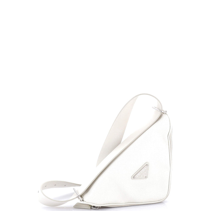 Triangle Logo Zip Around Shoulder Bag
