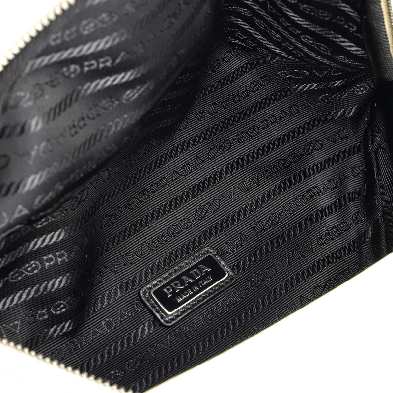 Triangle Logo Zip Around Shoulder Bag