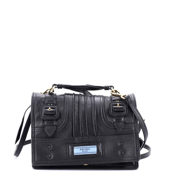 Etiquette Shoulder Bag Glace Calf Small