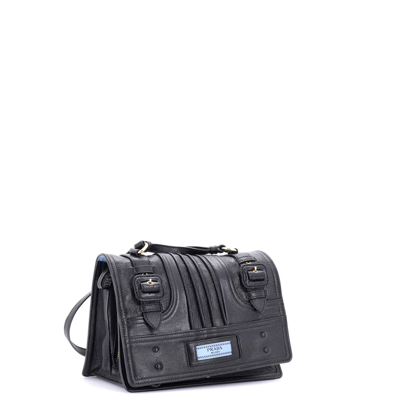 Etiquette Shoulder Bag Glace Calf Small