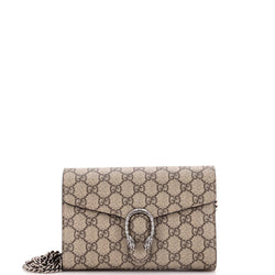 Dionysus Chain Wallet Gg Coated Canvas