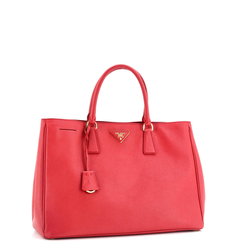 Lux Open Tote Saffiano Leather Large