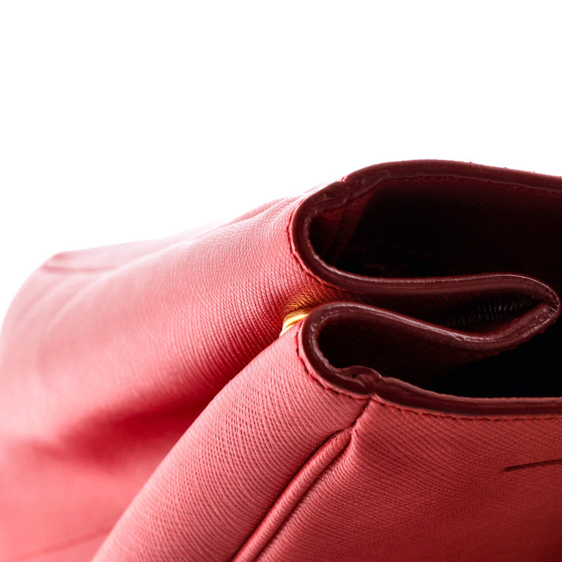 Lux Open Tote Saffiano Leather Large