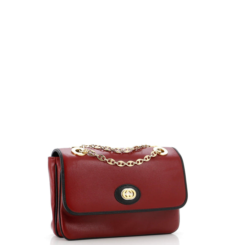 Marina Chain Flap Bag Leather Small