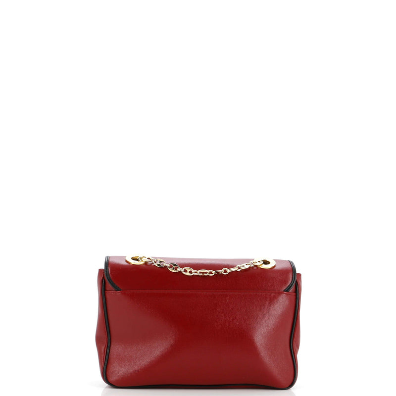 Marina Chain Flap Bag Leather Small