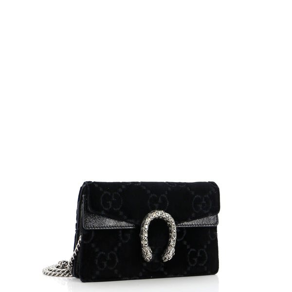 Dionysus Bag Gg Velvet Super Mini