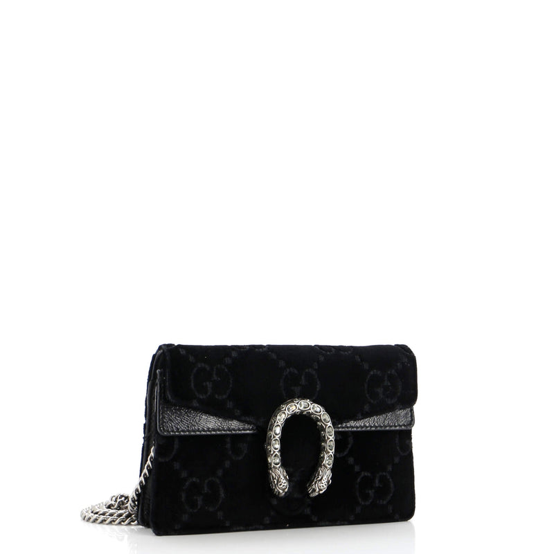 Dionysus Bag Gg Velvet Super Mini