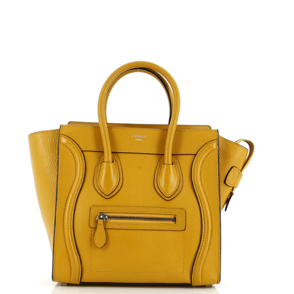 Luggage Bag Grainy Leather Micro