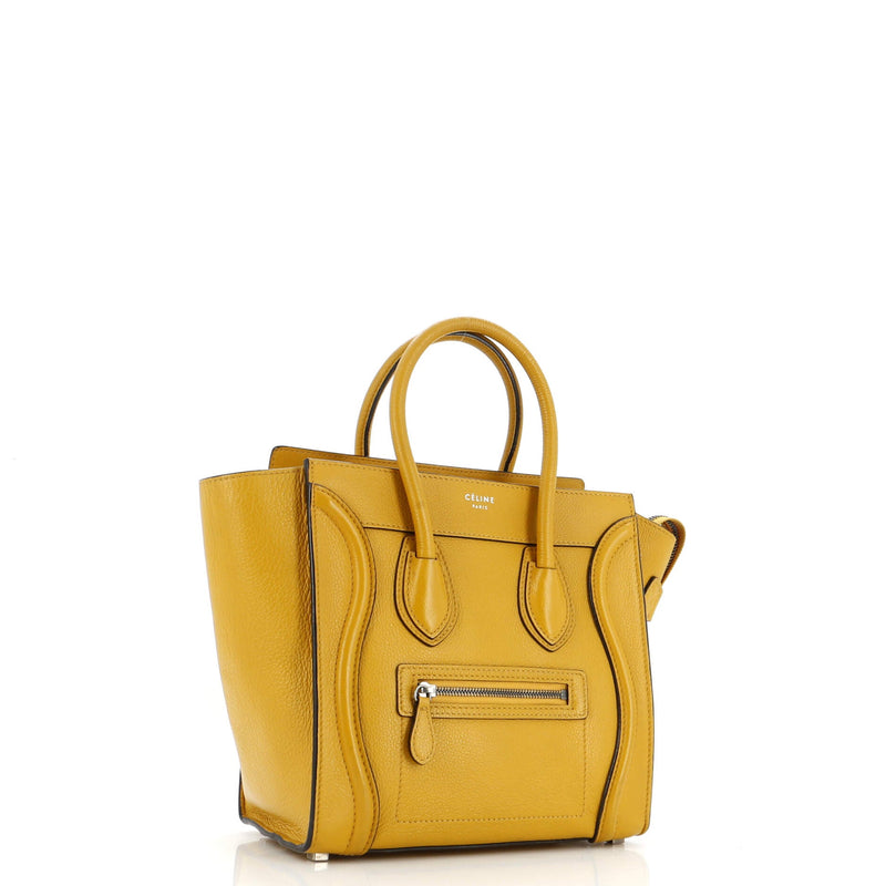 Luggage Bag Grainy Leather Micro