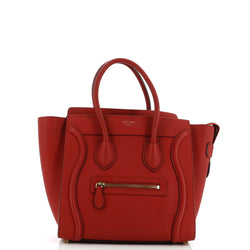 Luggage Bag Grainy Leather Micro