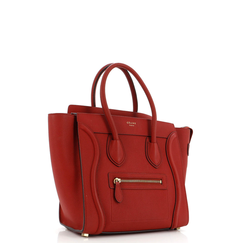Luggage Bag Grainy Leather Micro