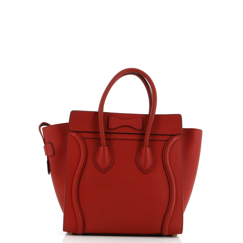Luggage Bag Grainy Leather Micro