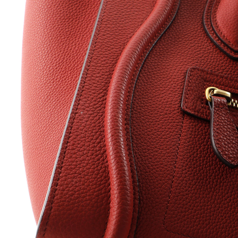 Luggage Bag Grainy Leather Micro