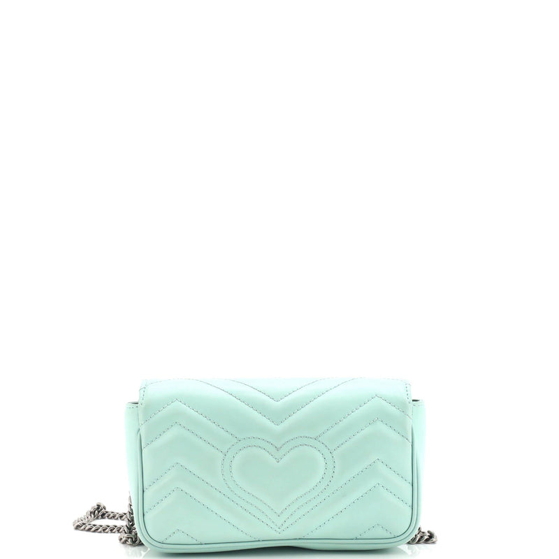 Gg Marmont Monochrome Flap Bag Matelasse