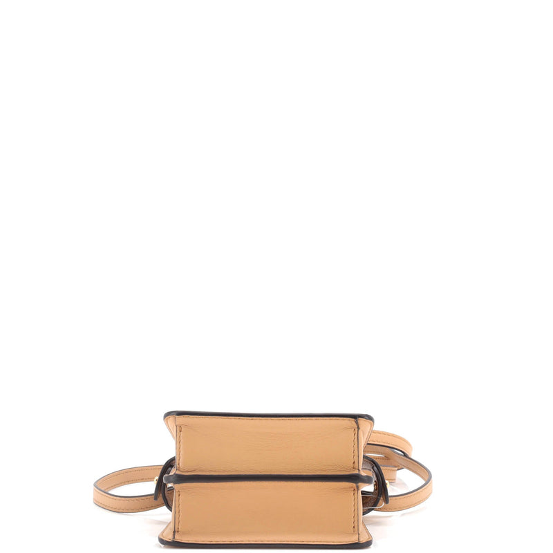 Maxi Handle Peekaboo Bag Leather Nano