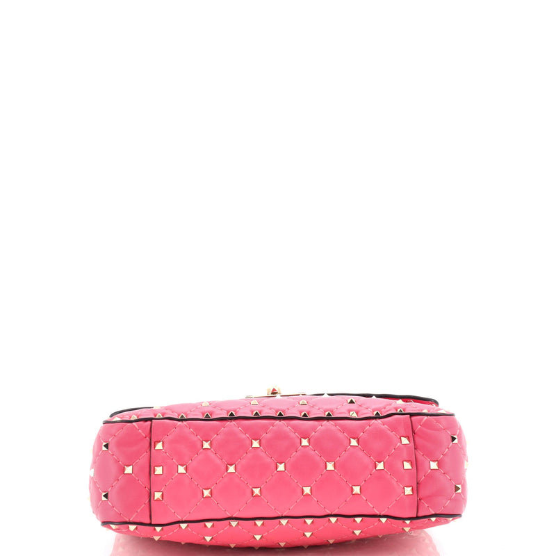 Rockstud Spike Flap Bag Quilted Leather