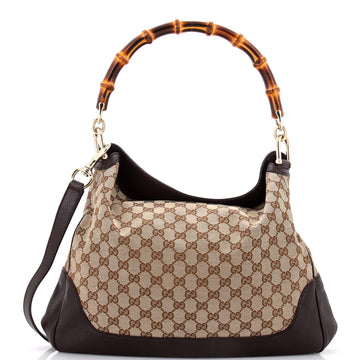Diana Bamboo Shoulder Bag Gg Canvas