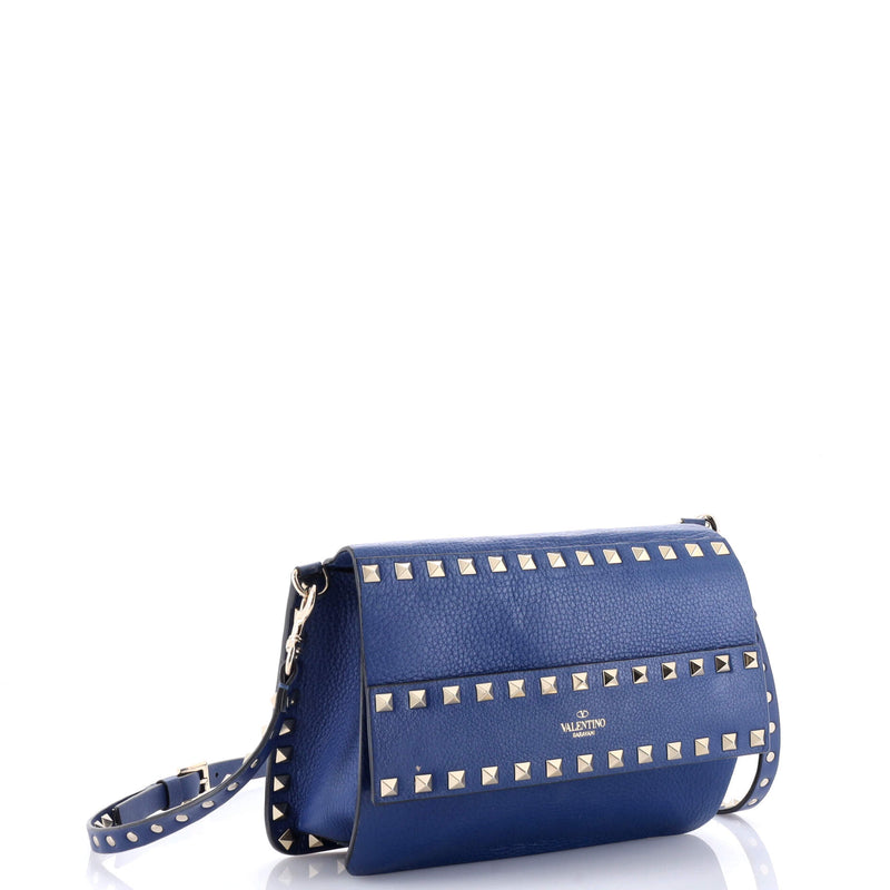 Rockstud Front Handle Flap Bag Leather