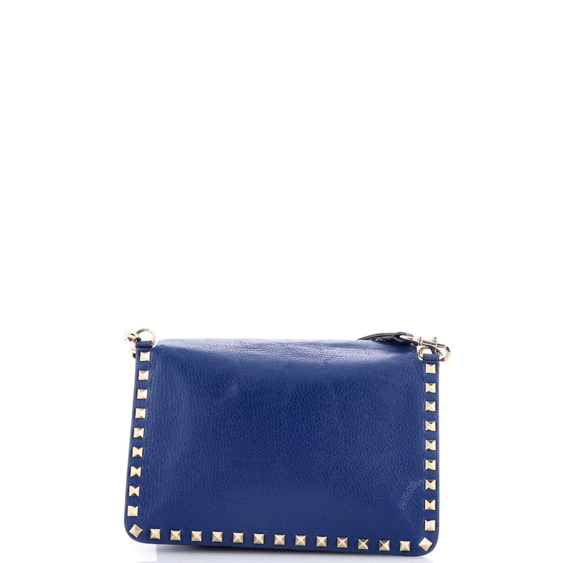 Rockstud Front Handle Flap Bag Leather
