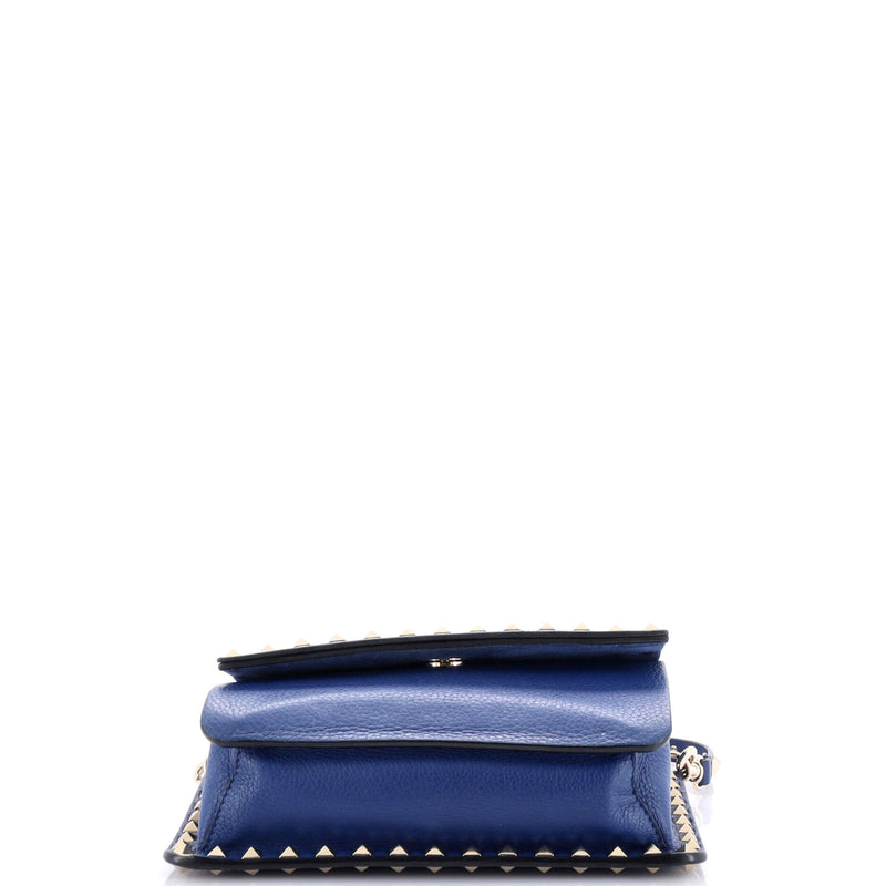 Rockstud Front Handle Flap Bag Leather