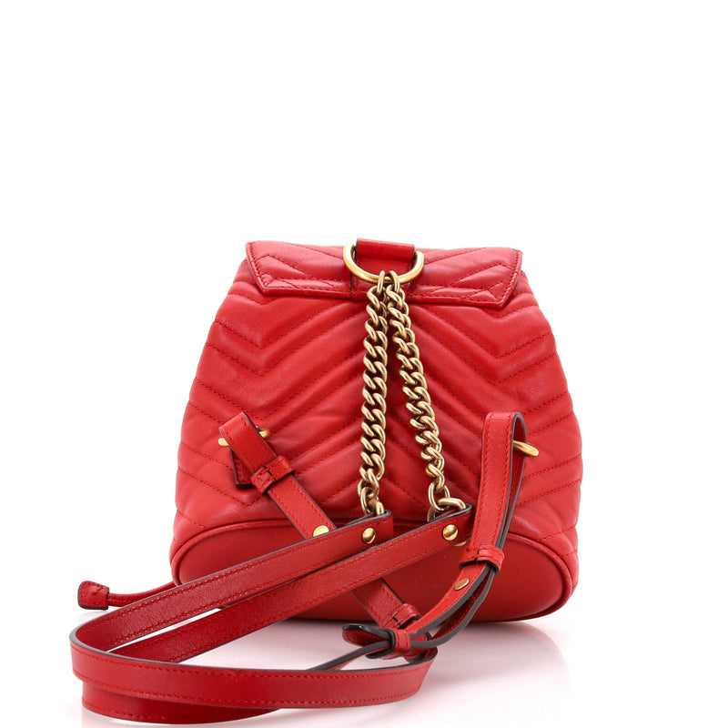 Gg Marmont Drawstring Backpack Matelasse