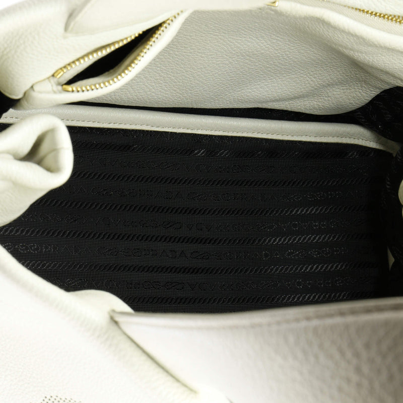 Logo Tote Perforated Leather Medium
