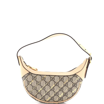 Ophidia Zip Hobo Print Gg Coated Canvas