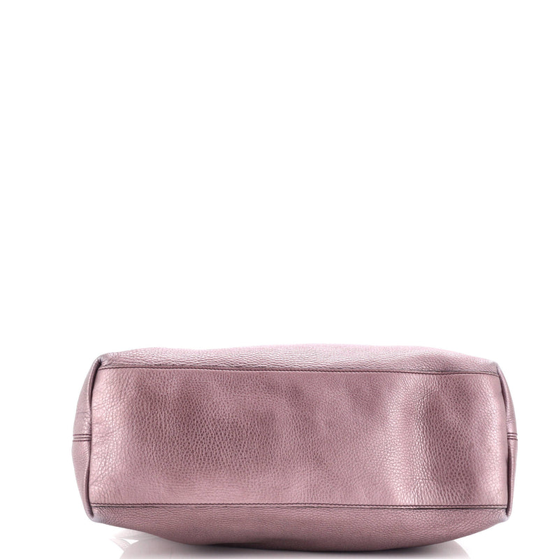 Soho Chain Strap Shoulder Bag Leather