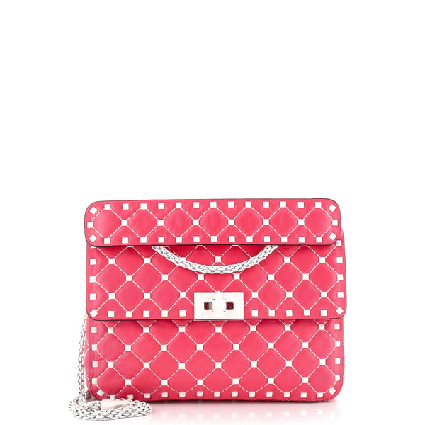 Free Rockstud Spike Flap Bag Quilted
