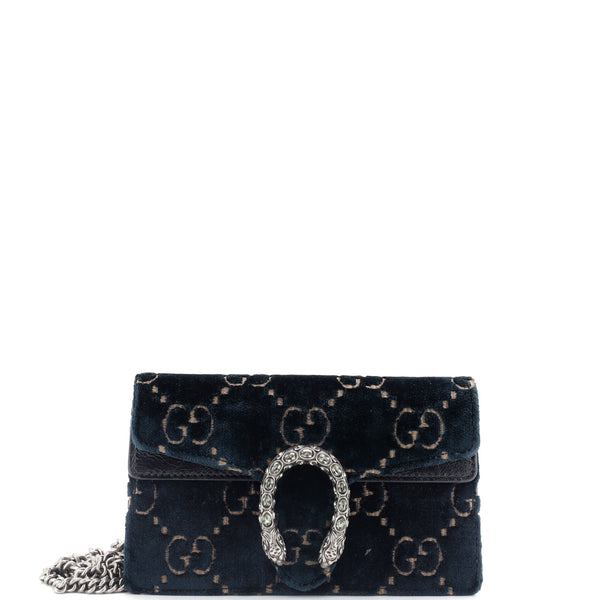Dionysus Bag Gg Velvet Super Mini
