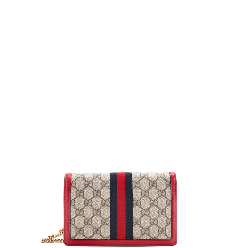 Queen Margaret Chain Wallet Gg Coated