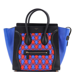 Luggage Bag Printed Textile And Leather