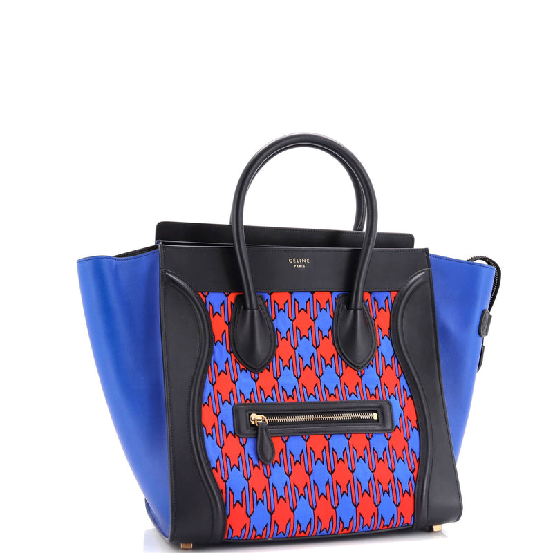 Luggage Bag Printed Textile And Leather