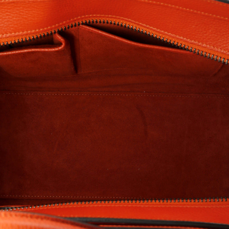 Luggage Bag Grainy Leather Micro