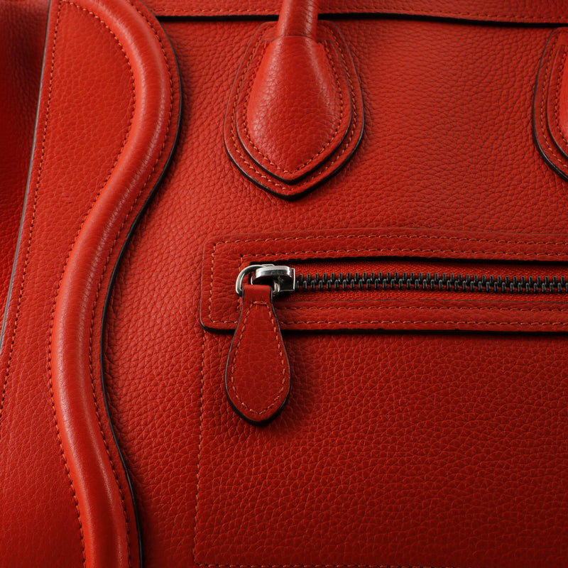 Luggage Bag Grainy Leather Micro