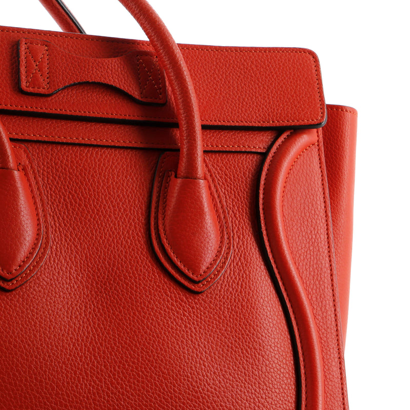 Luggage Bag Grainy Leather Micro