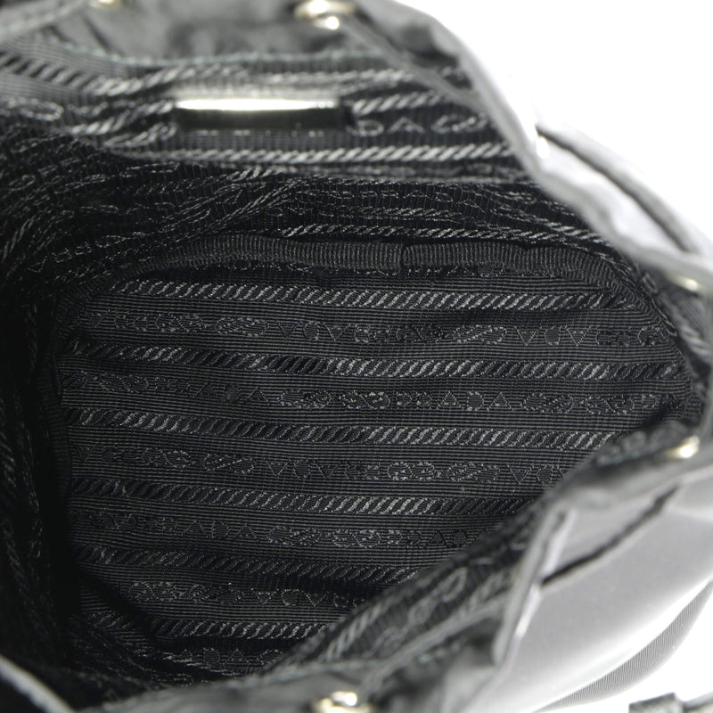 Drawstring Wristlet Bucket Bag Tessuto