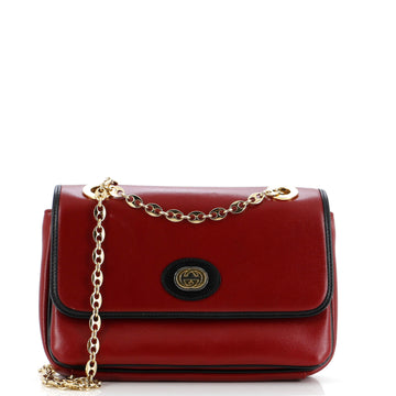 Marina Chain Flap Bag Leather Small