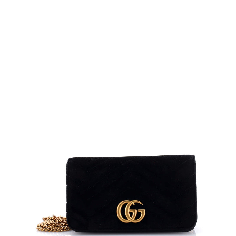 Gg Marmont Chain Flap Bag Matelasse