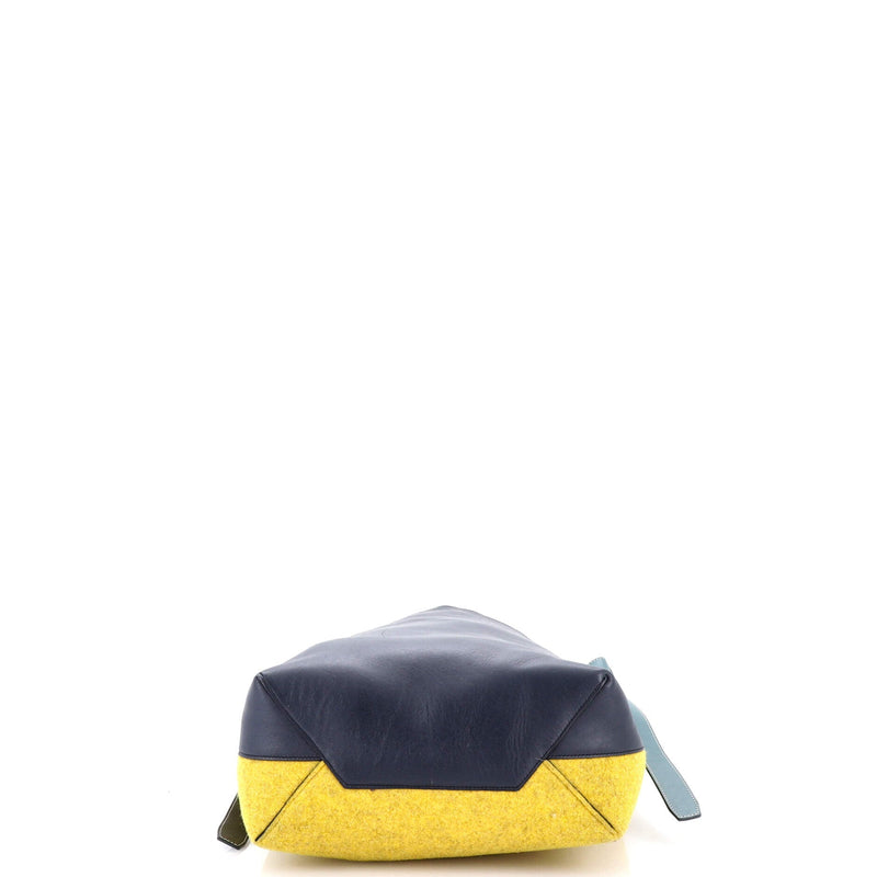 Twisted Cabas Tote Leather And Felt
