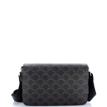 Flap Messenger Bag Triomphe Coated
