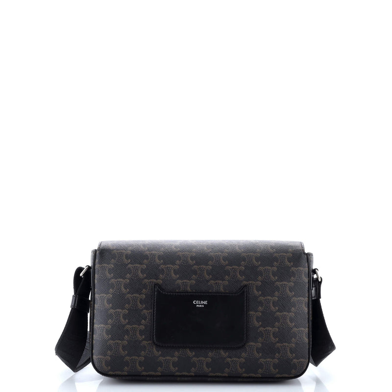 Flap Messenger Bag Triomphe Coated