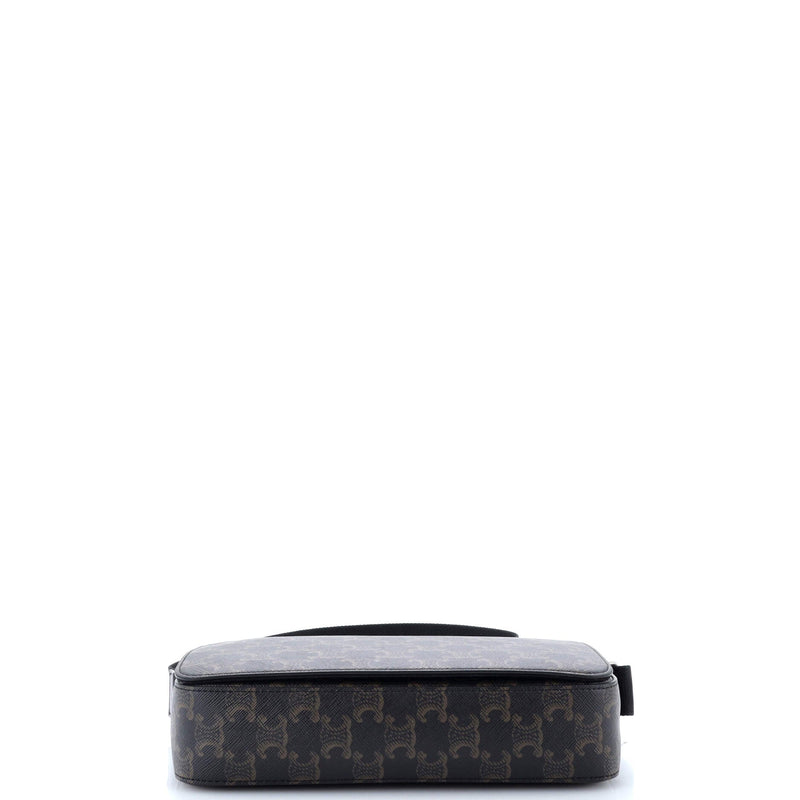 Flap Messenger Bag Triomphe Coated