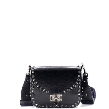 Rolling Rockstud Crossbody Bag Leather