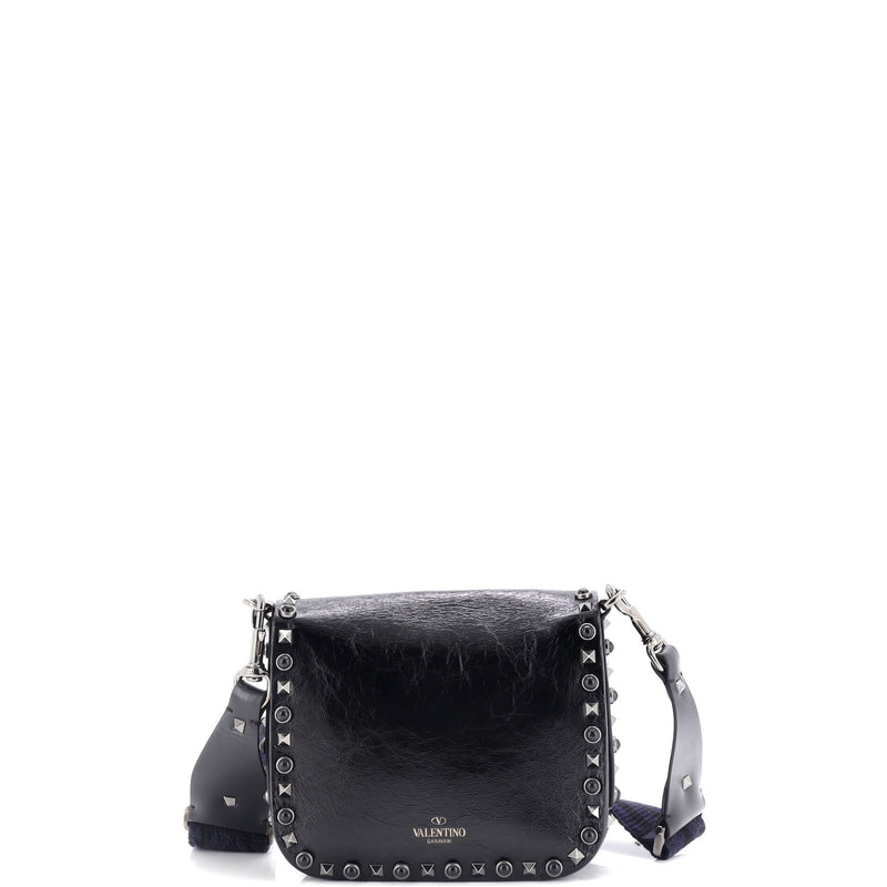 Rolling Rockstud Crossbody Bag Leather