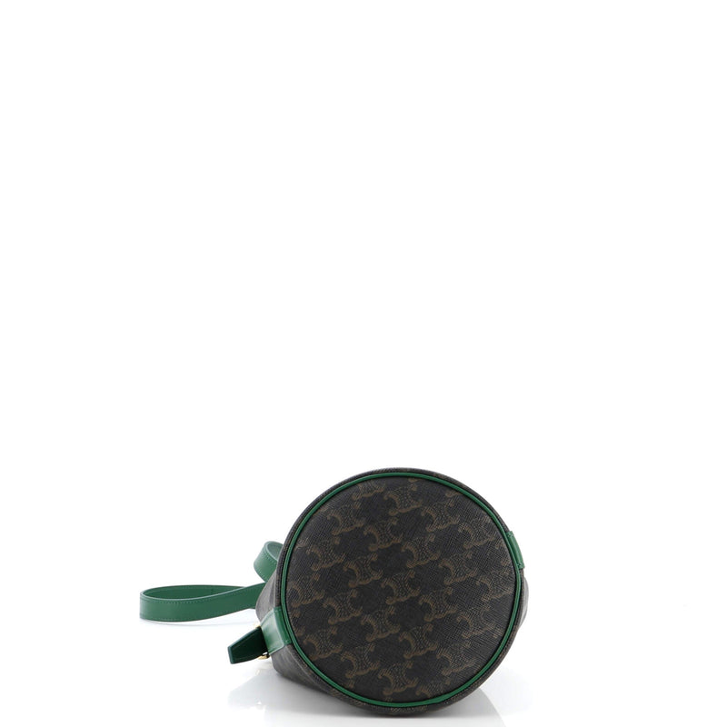 Drawstring Bucket Bag Triomphe Coated