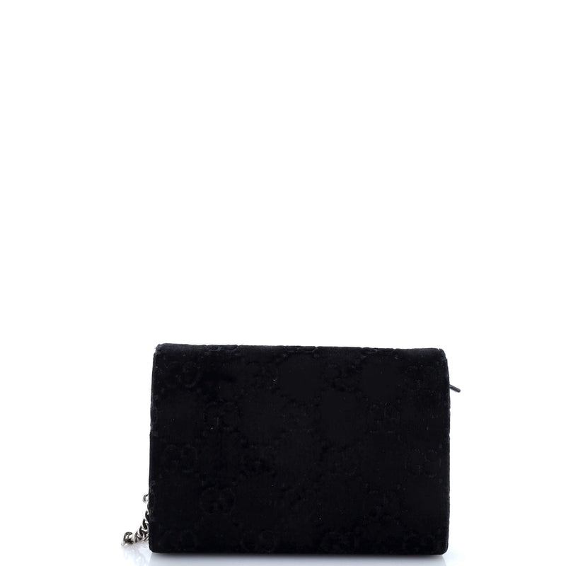Dionysus Chain Wallet Gg Velvet Small