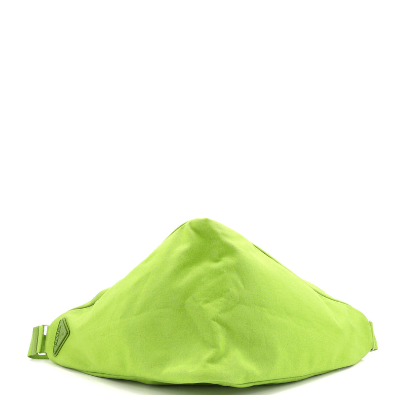 Triangle Logo Zip Crossbody Bag Embossed